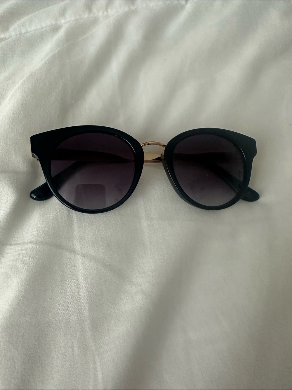 J. Crew Black Sunglasses with Gold Bridge